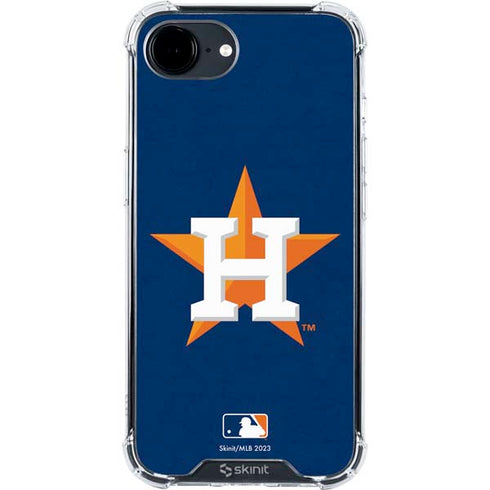 MLB Houston Astros Distressed iPhone 16e Clear Case
